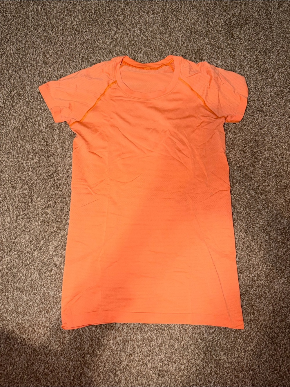 lululemon athletica Short-Sleeve Active Tee in Neon Orange